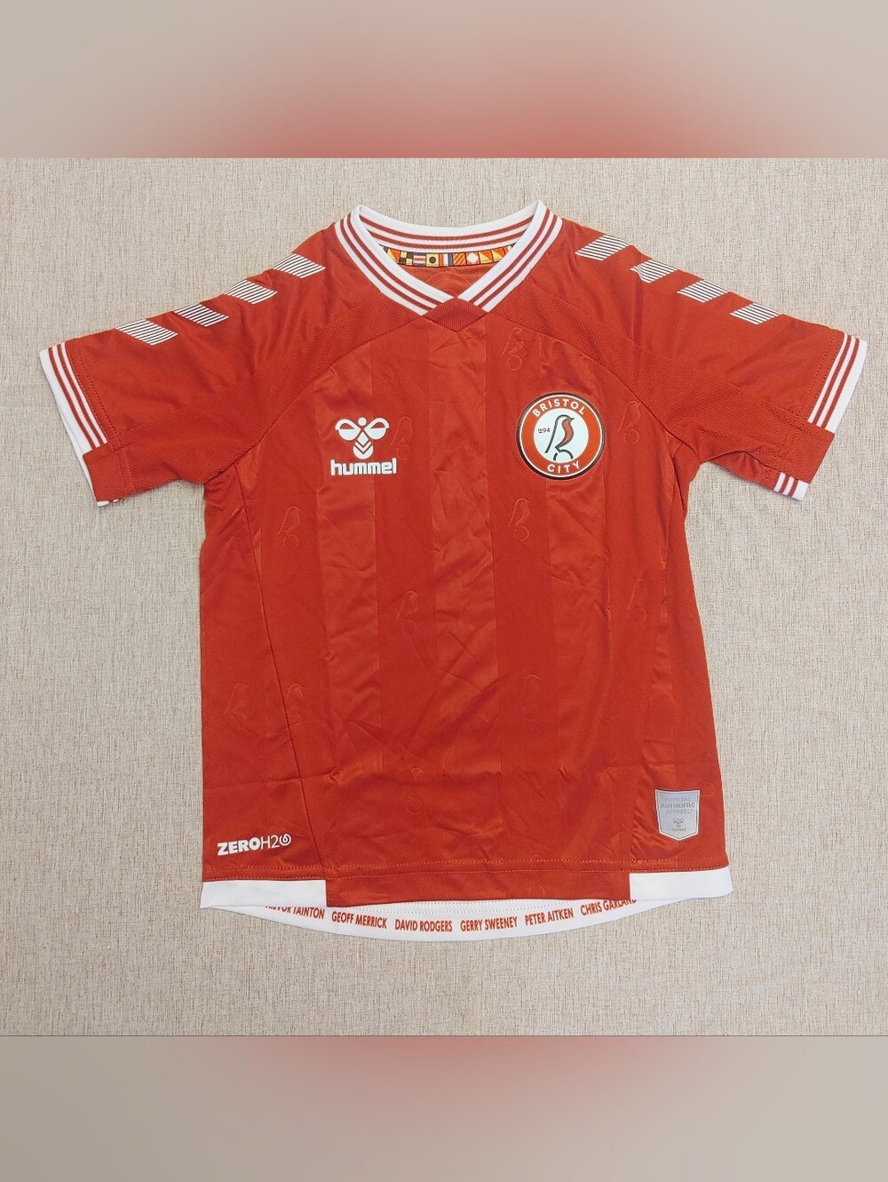 Kids 2020-21 Hummel Bristol City Home Football Kit #19 - 10/10 Soccer Jersey